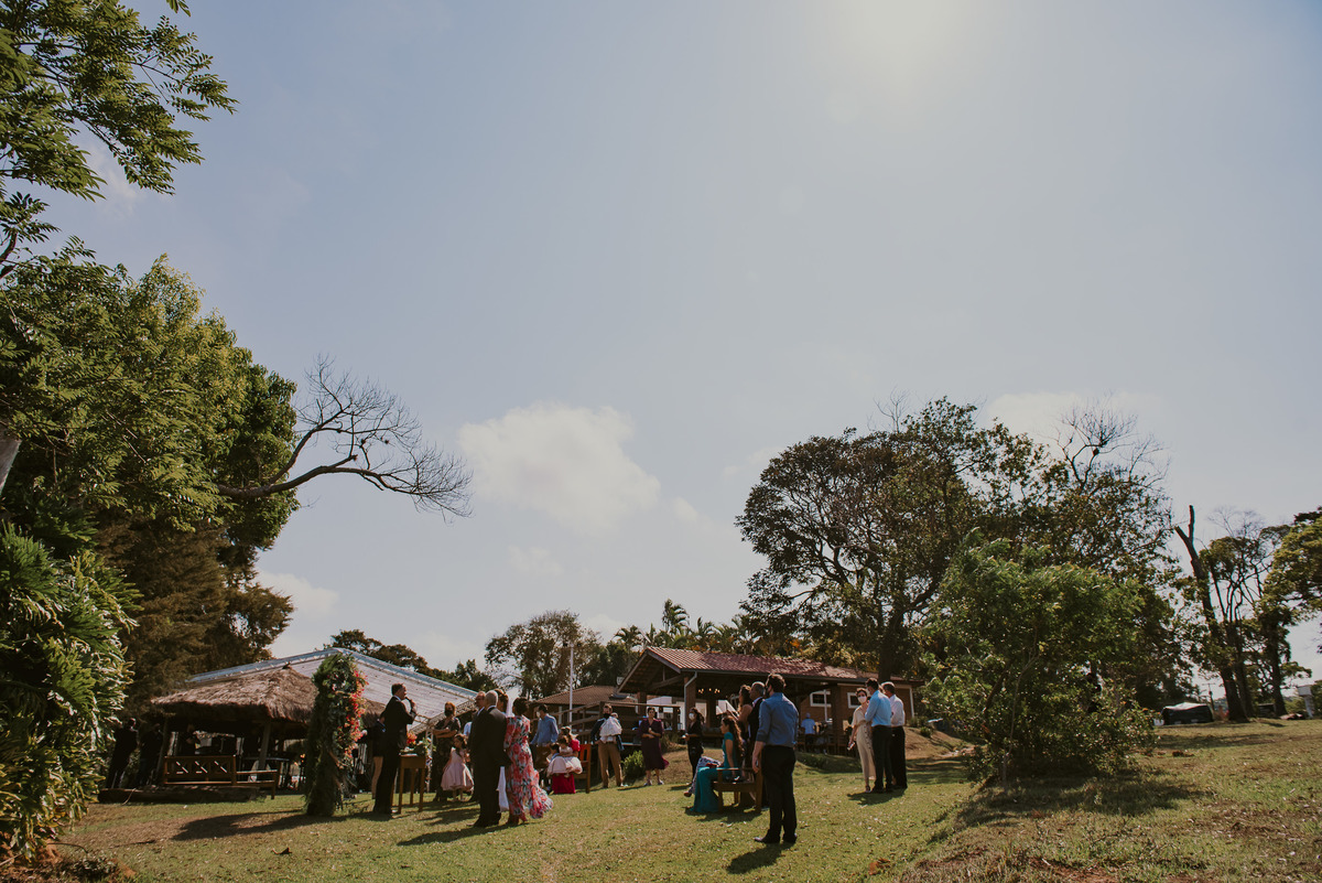 todos os convidados do casamento ao ar livre foto de casamento fotografia de casamento
