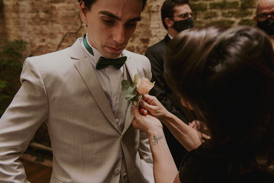 terno de noivo gravata borboleta casa quena são paulo mini wedding