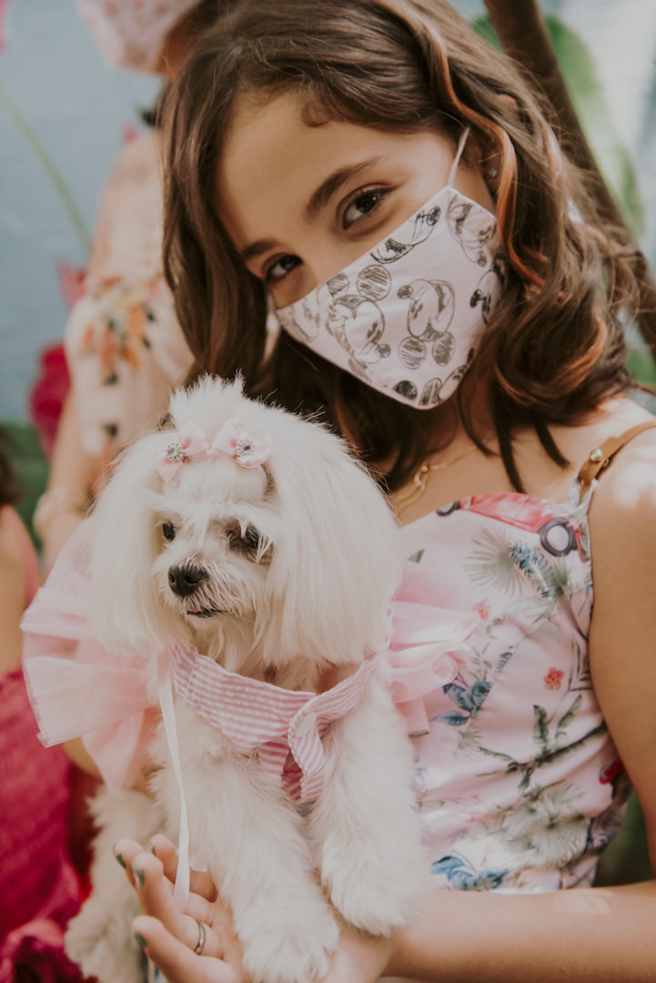 cachorrinho no casamento ao ar livre foto de casamento