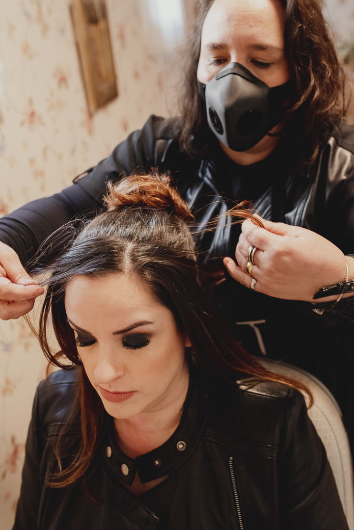 penteado da noiva que se casou em sp no espaço chalé quintal