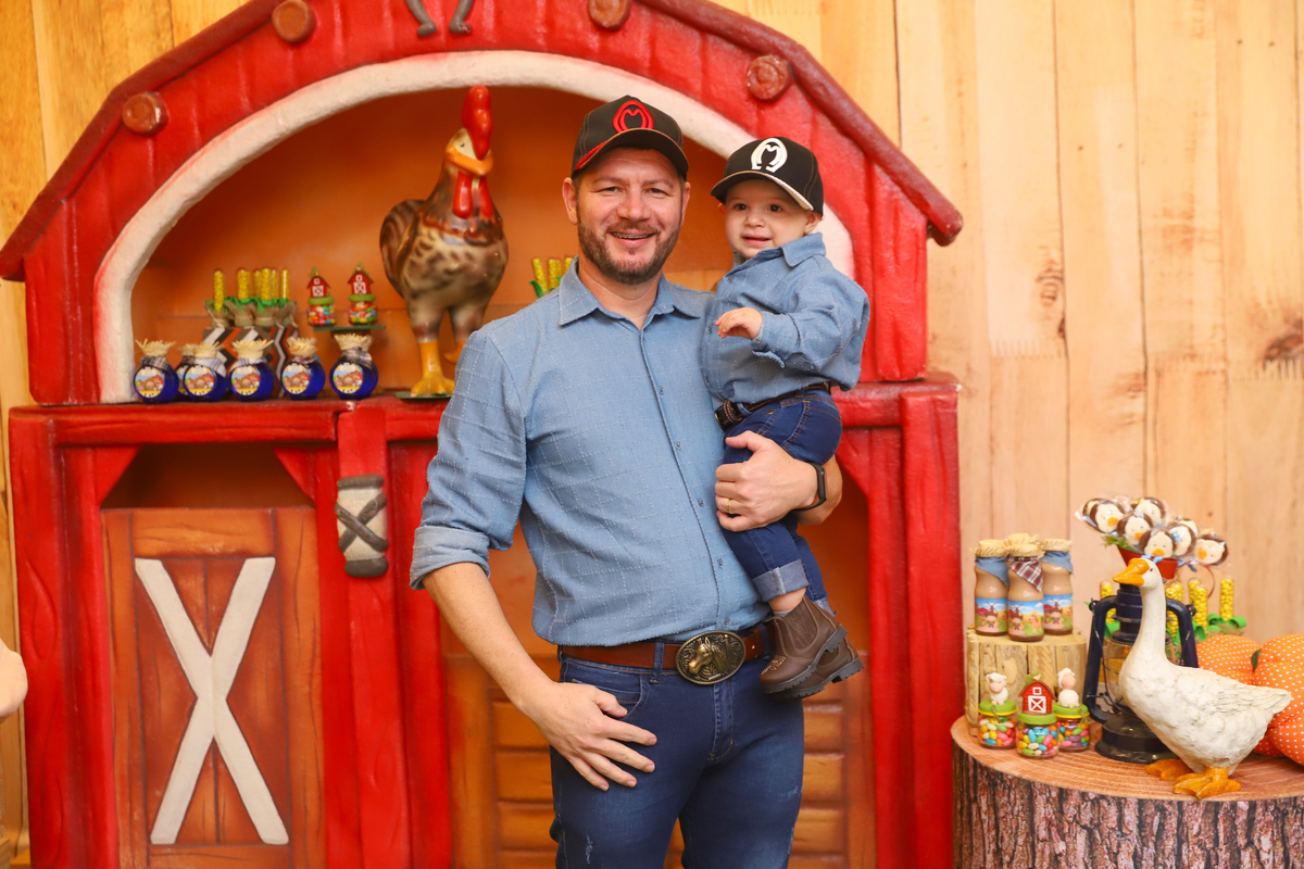 fotografia festa infantil decoração fazendinha aniversário curitiba menino 1 ano buffet 4 kids