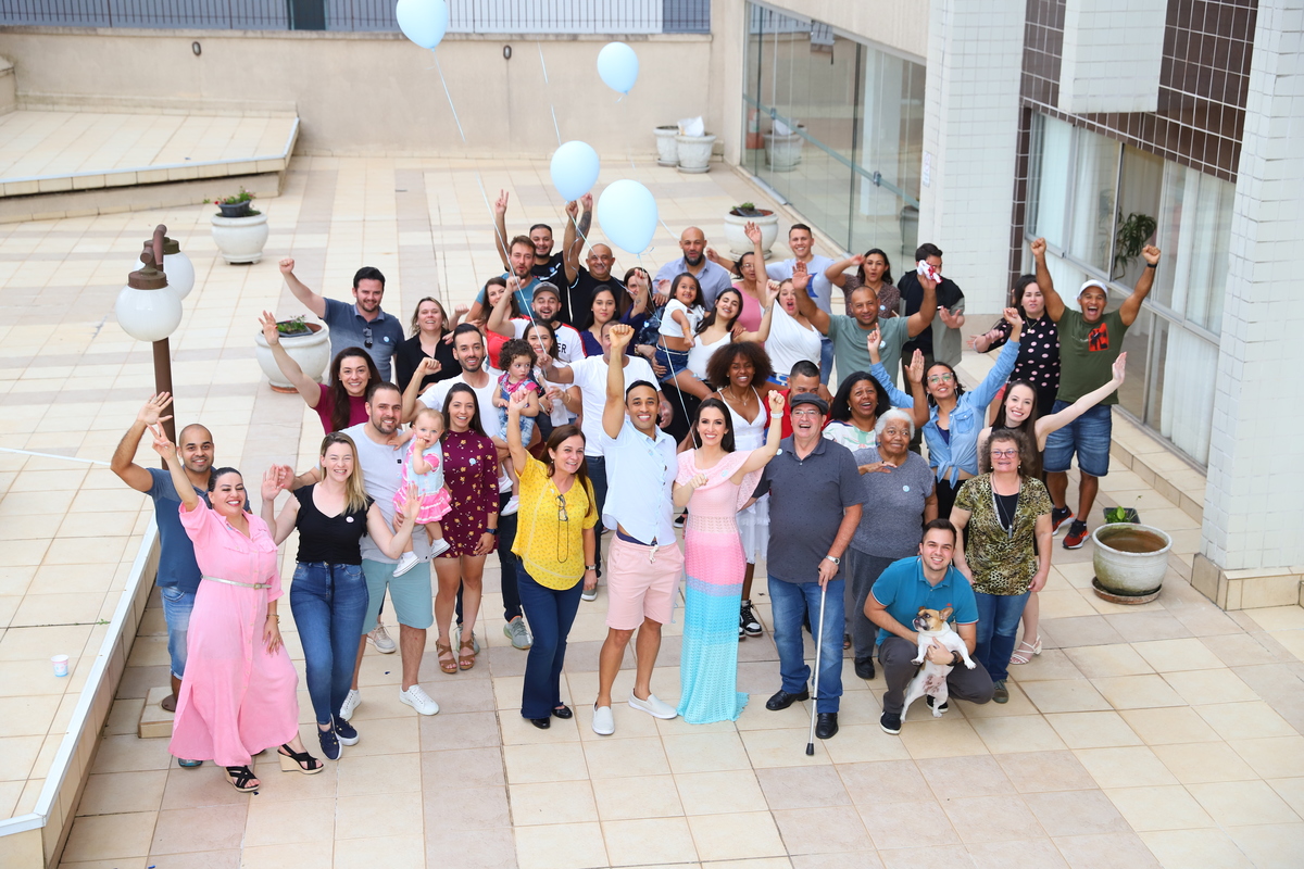 Chá de Revelação de Sexo de Bebê Fotografia Festa Evento Gestante Curitiba