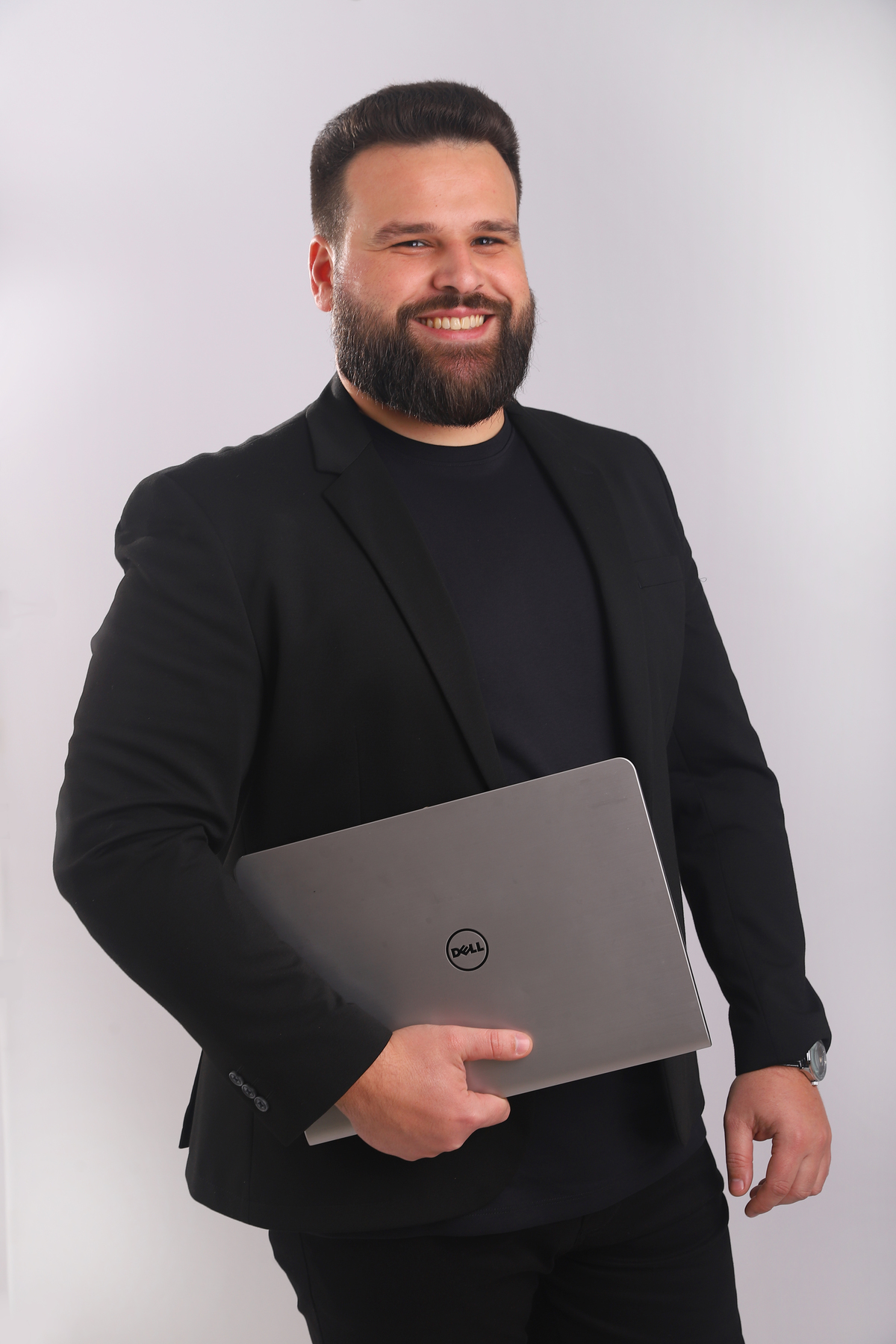 Ensaio fotográfico corporativo em estúdio, foto para uso profissional