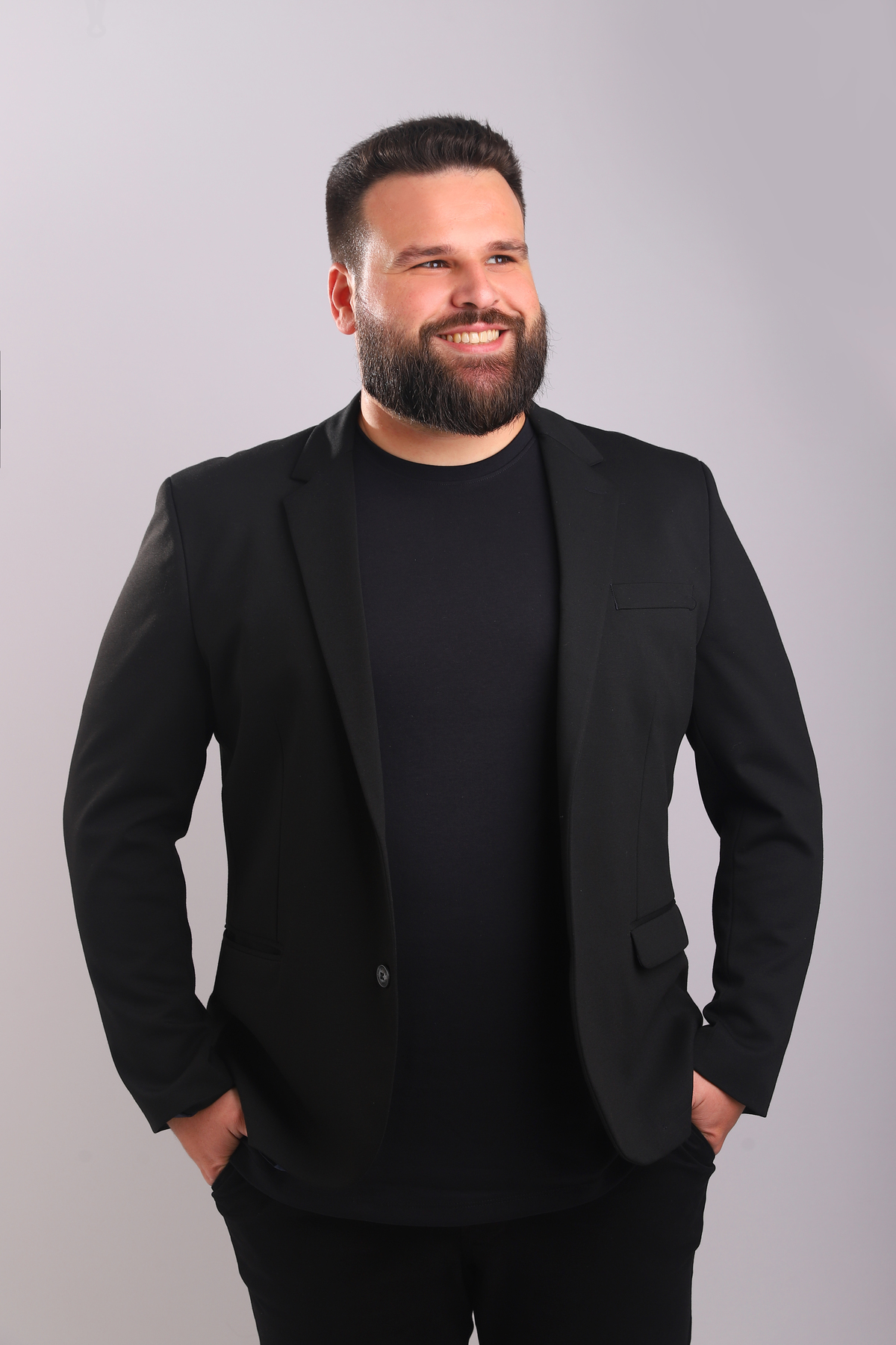 Foto corporativa em estúdio, ensaio profissional para uso comercial