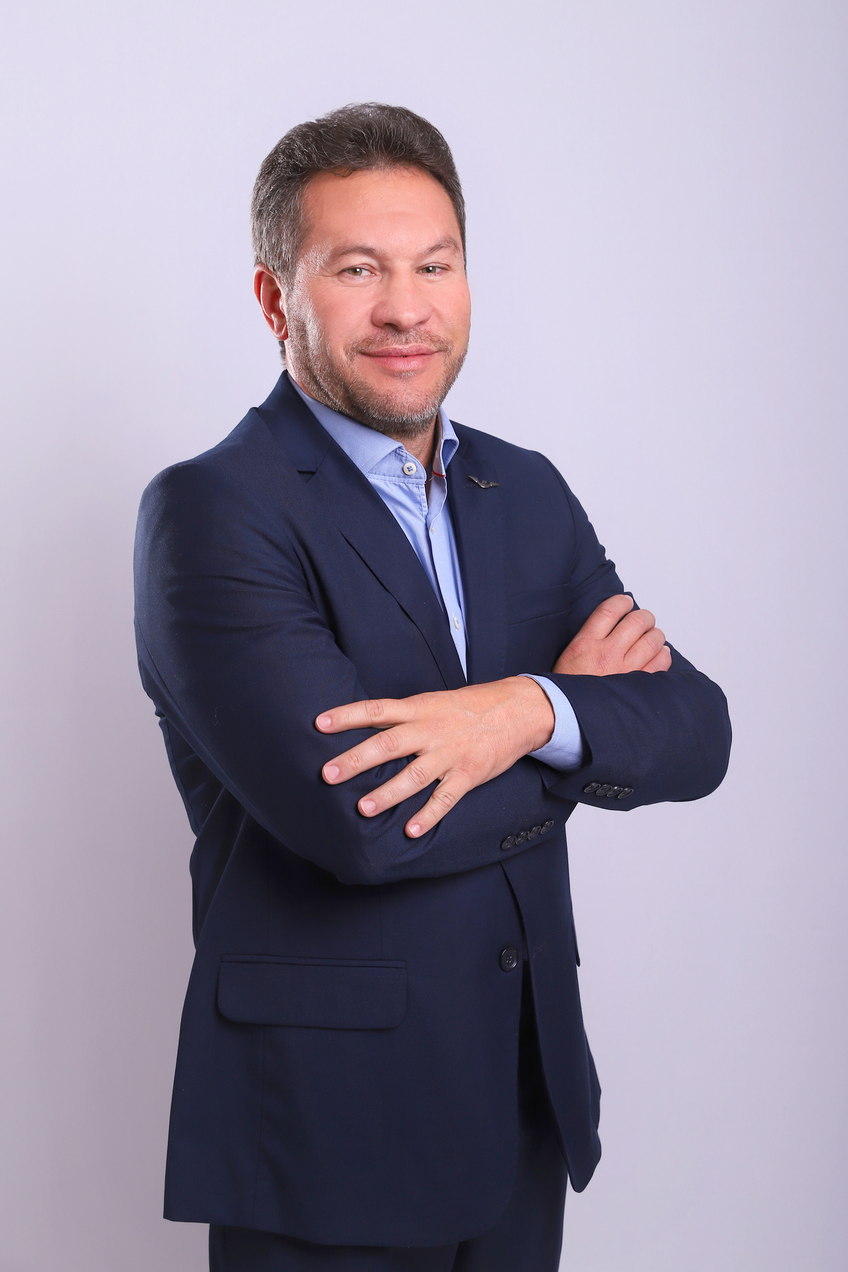 Retrato profissional de candidato político para uso em material de campanha