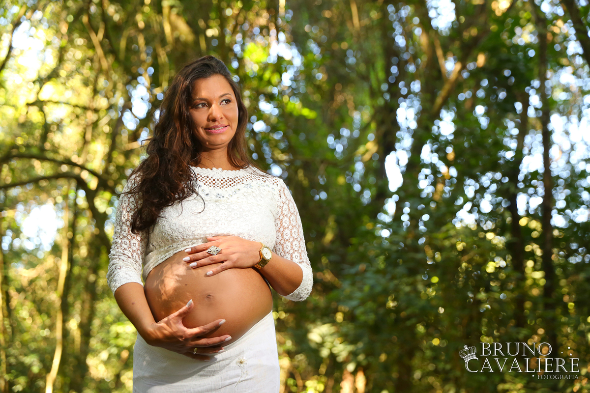 foto gestante bosque do alemão 