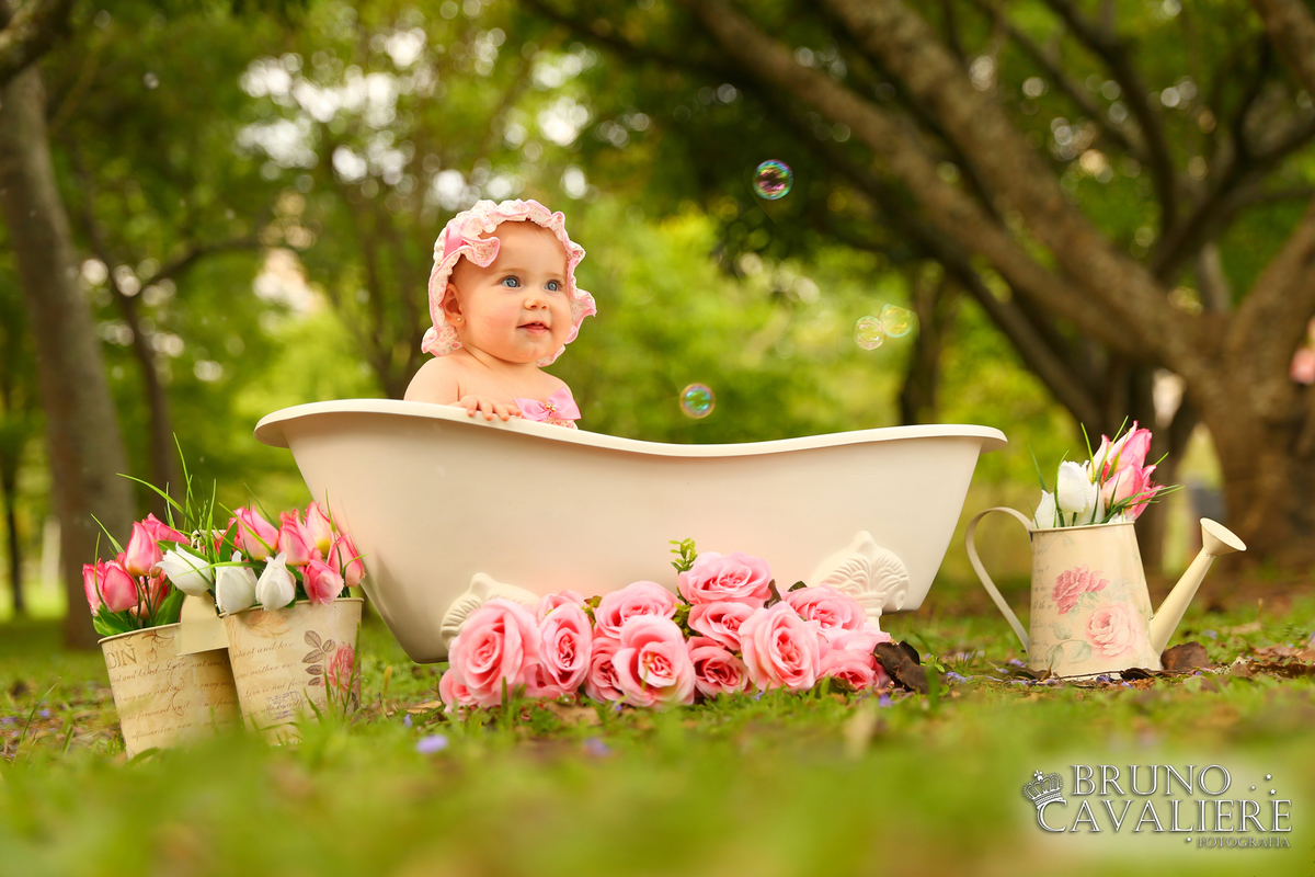 foto smash the cake curitiba menina banheira