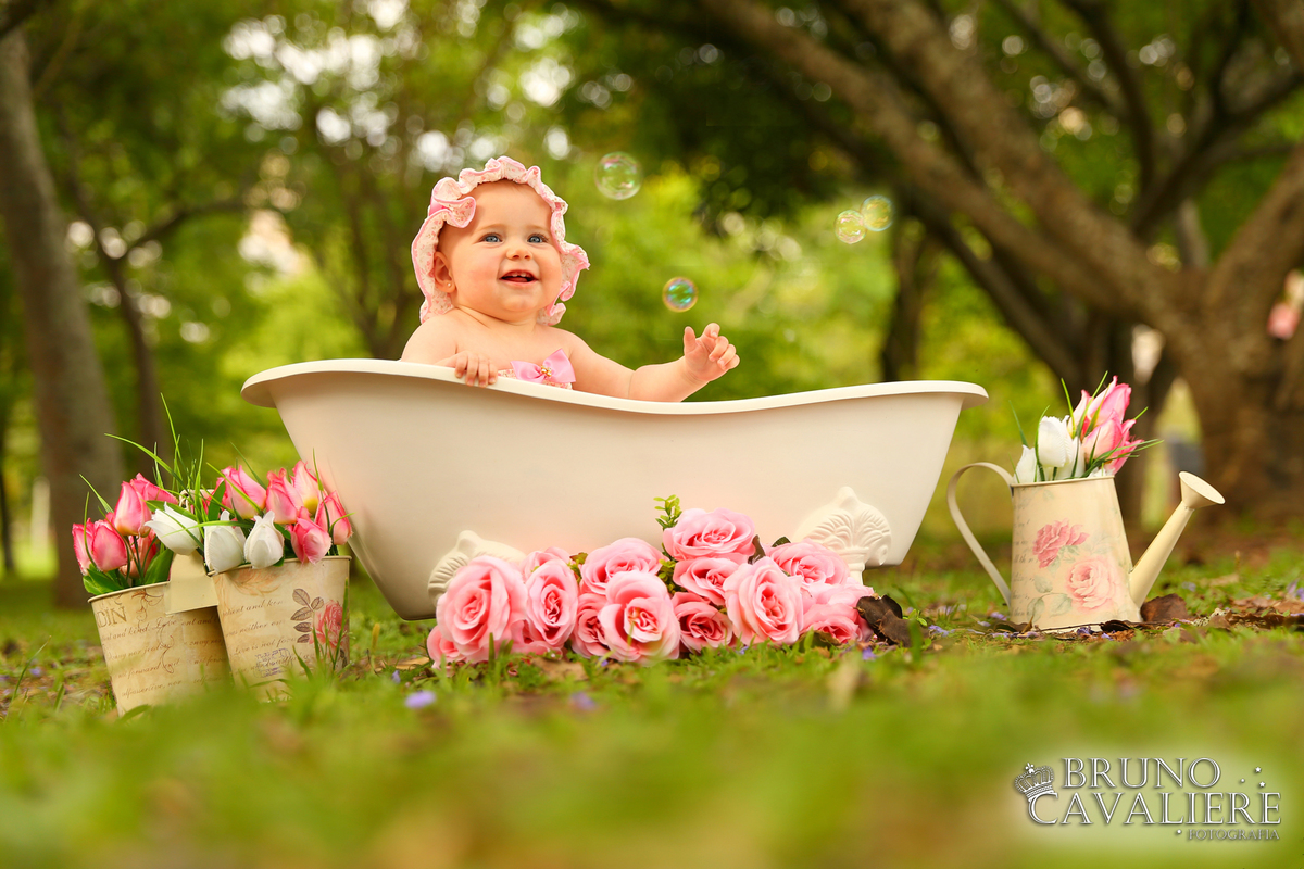 foto smash the cake curitiba menina banheira