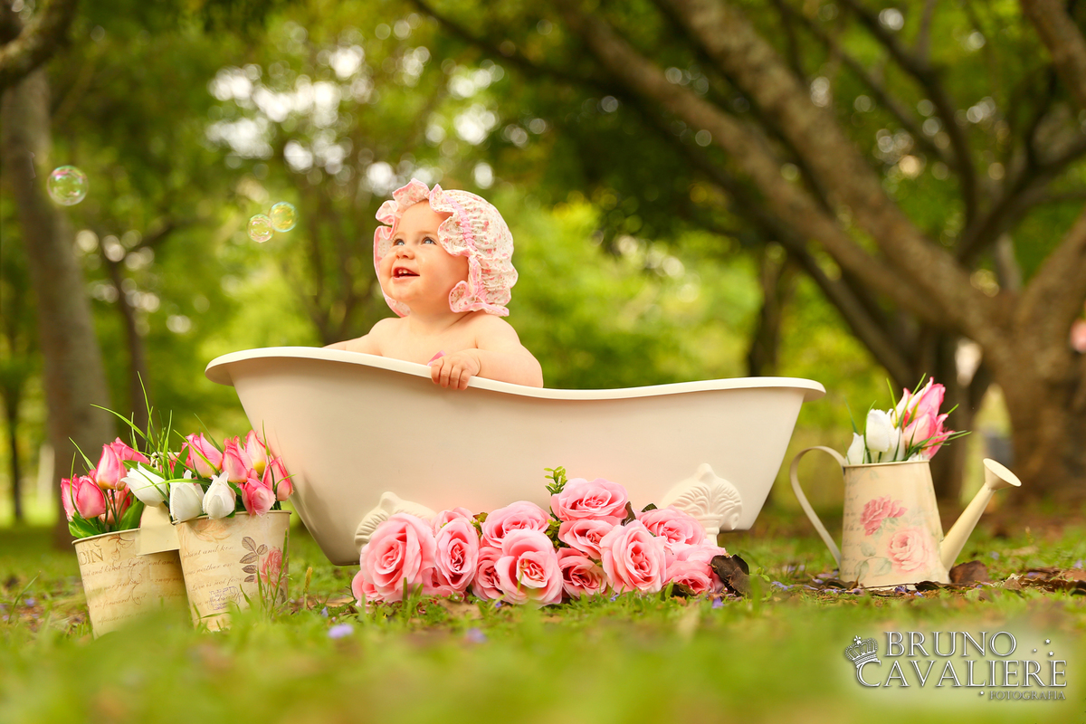 foto smash the cake curitiba menina banheira