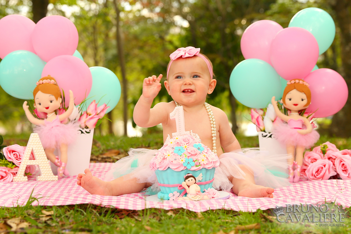 fotografia smash the cake curitiba tema bailarina