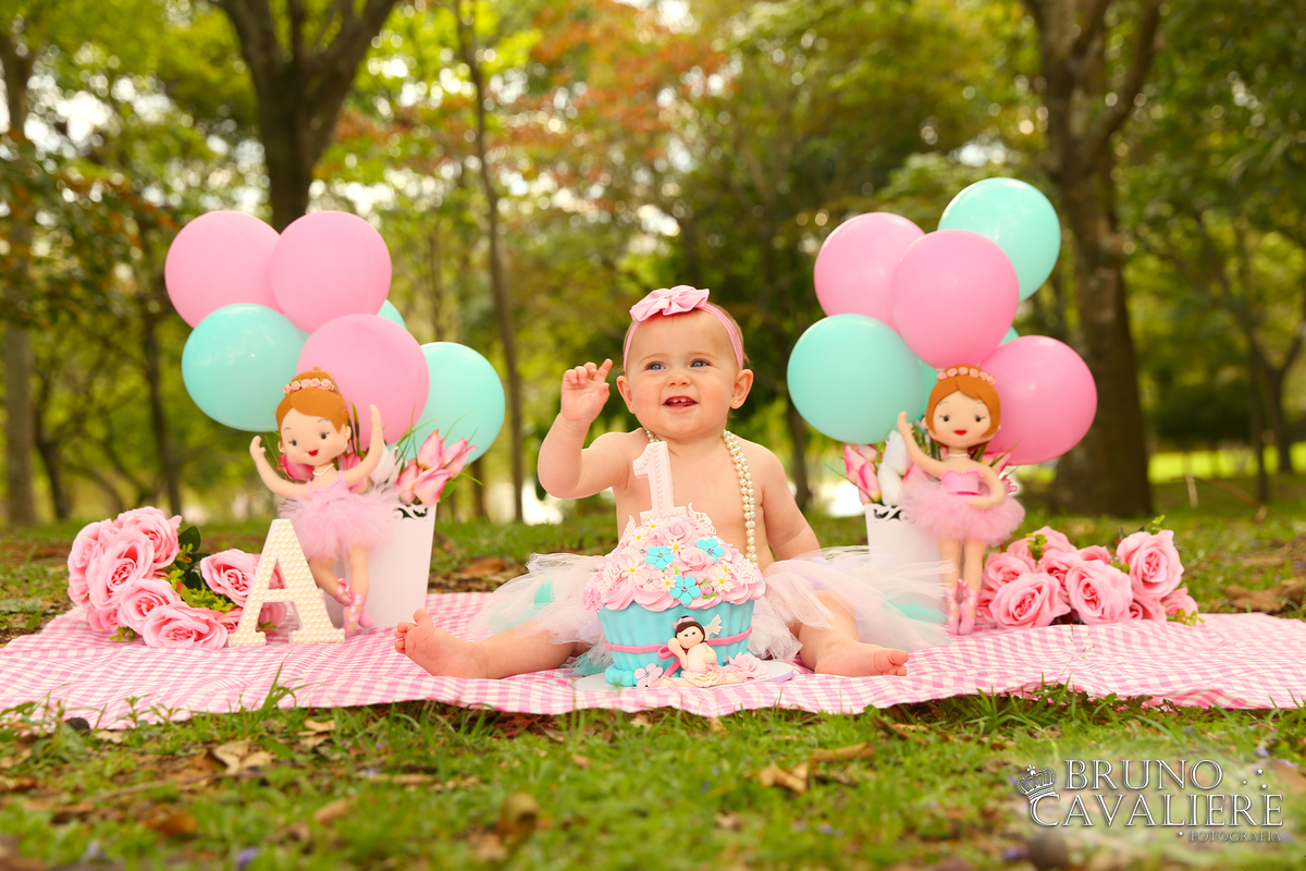fotografia smash the cake curitiba tema bailarina