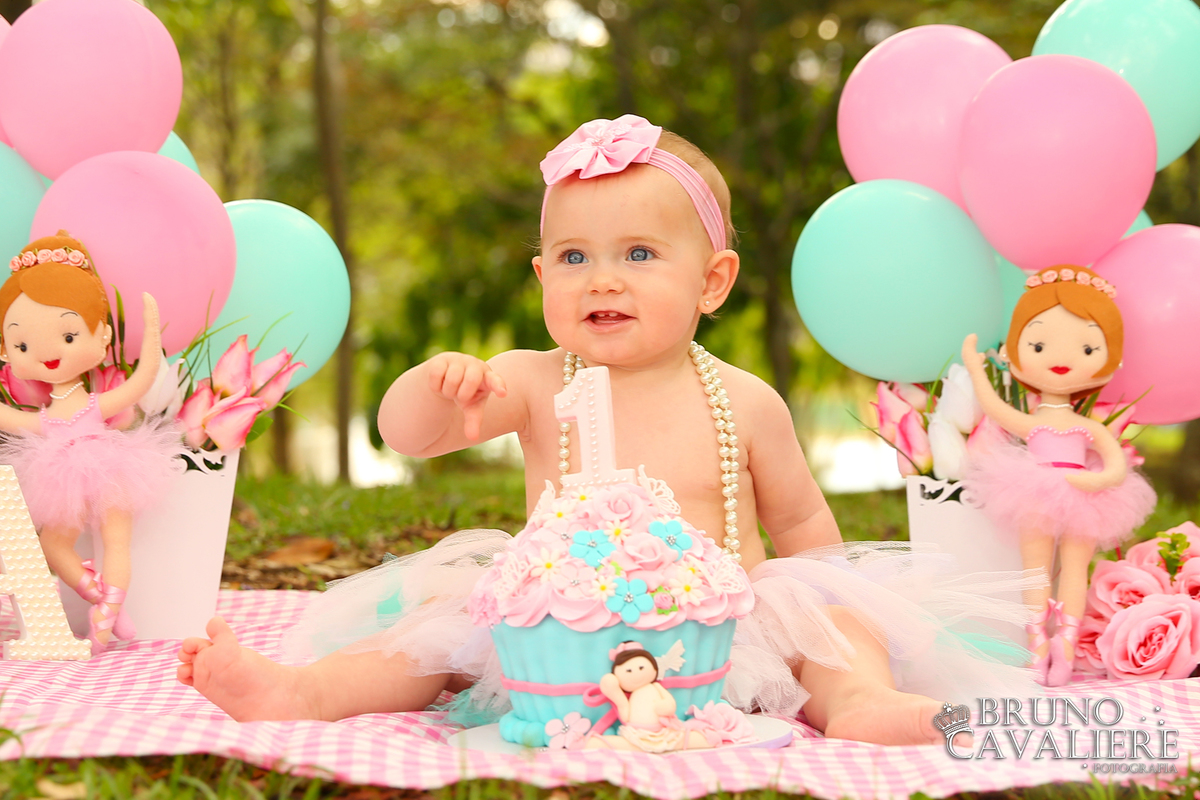 fotografia smash the cake curitiba tema bailarina