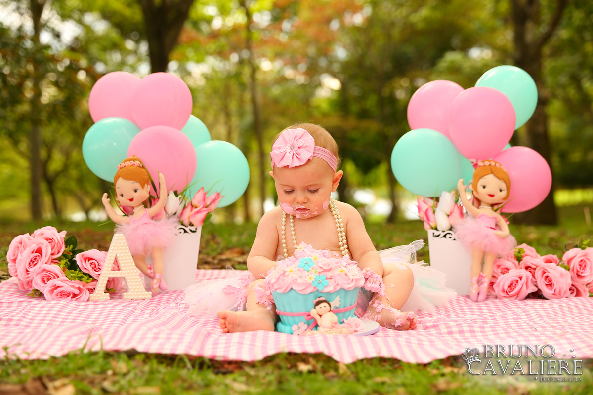 fotografia smash the cake curitiba tema bailarina