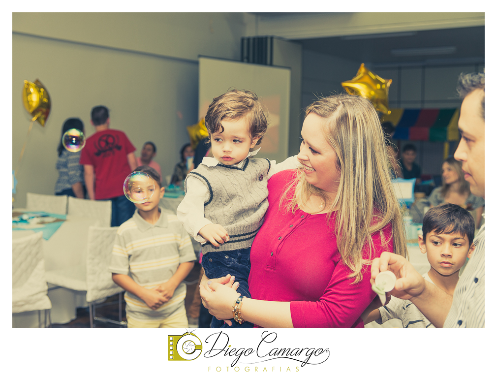 Comemoração do aniversário do Miguel completando 2 anos.