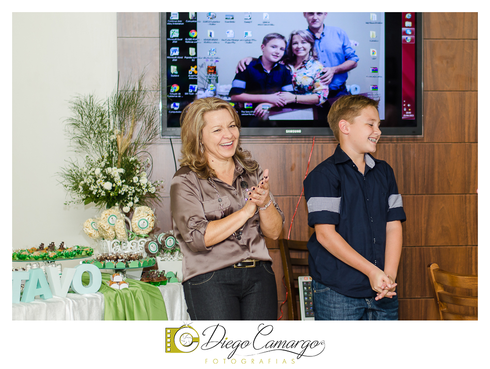 Esta foi a comemoração da crisma do Gustavo no Café do Hotel Kindermann.