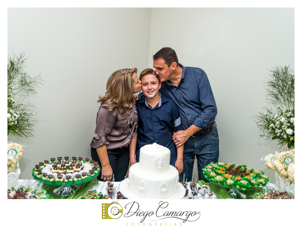 Esta foi a comemoração da crisma do Gustavo no Café do Hotel Kindermann.