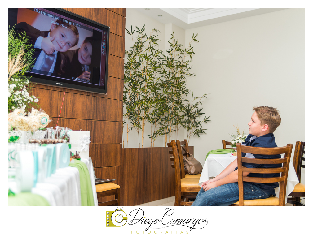 Esta foi a comemoração da crisma do Gustavo no Café do Hotel Kindermann.
