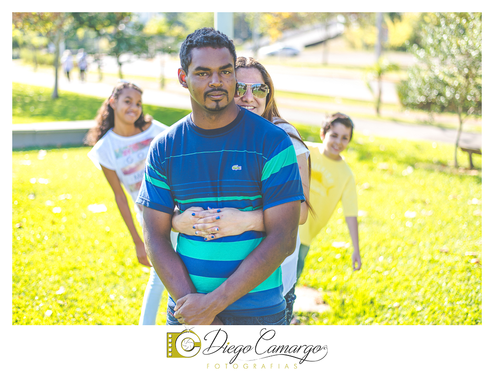 Ensaio no parque central de Caçador com a familia da Adrielle e Antonio.