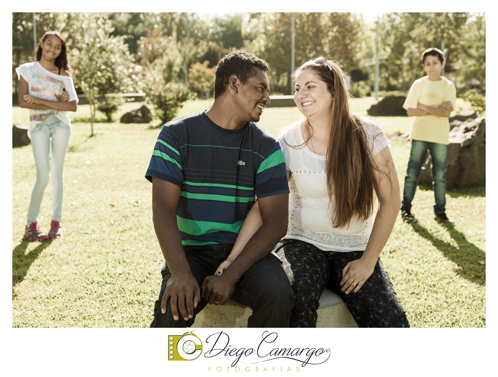 Ensaio no parque central de Caçador com a familia da Adrielle e Antonio.