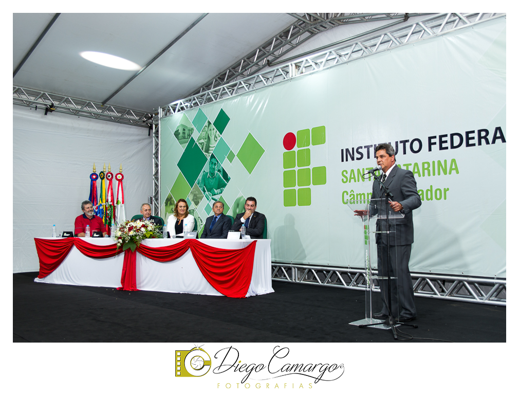 Cobertura da entrega da nova ala do IFSC Campus de Caçador.