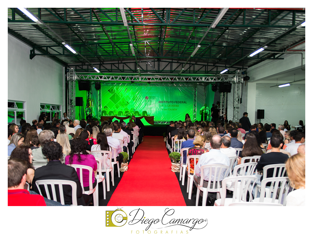 Cobertura da entrega da nova ala do IFSC Campus de Caçador.
