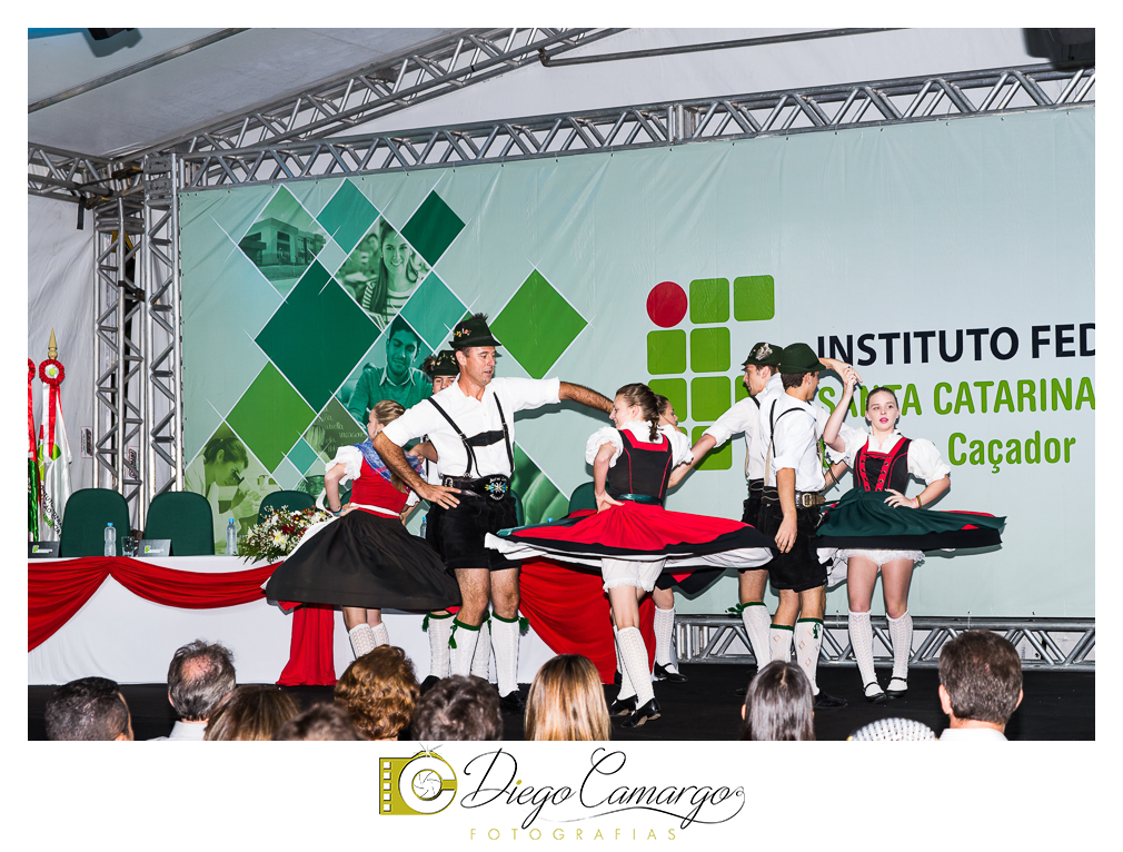 Cobertura da entrega da nova ala do IFSC Campus de Caçador.