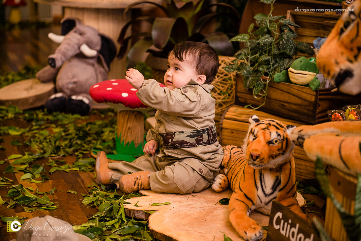 aniversário, bruno, espuleto, festa, decoração, caçador, selva, animais, floresta, brincadeira, bolo, docinhos, salgadinhos, 