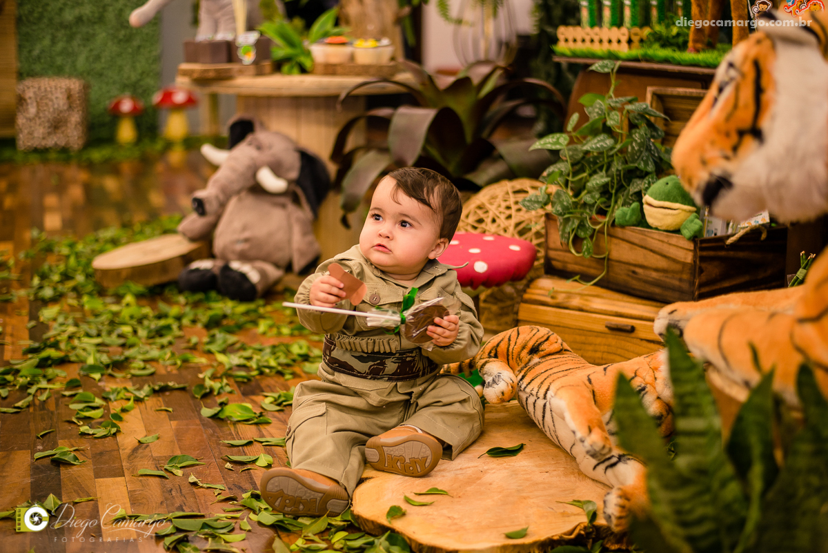 aniversário, bruno, espuleto, festa, decoração, caçador, selva, animais, floresta, brincadeira, bolo, docinhos, salgadinhos, 