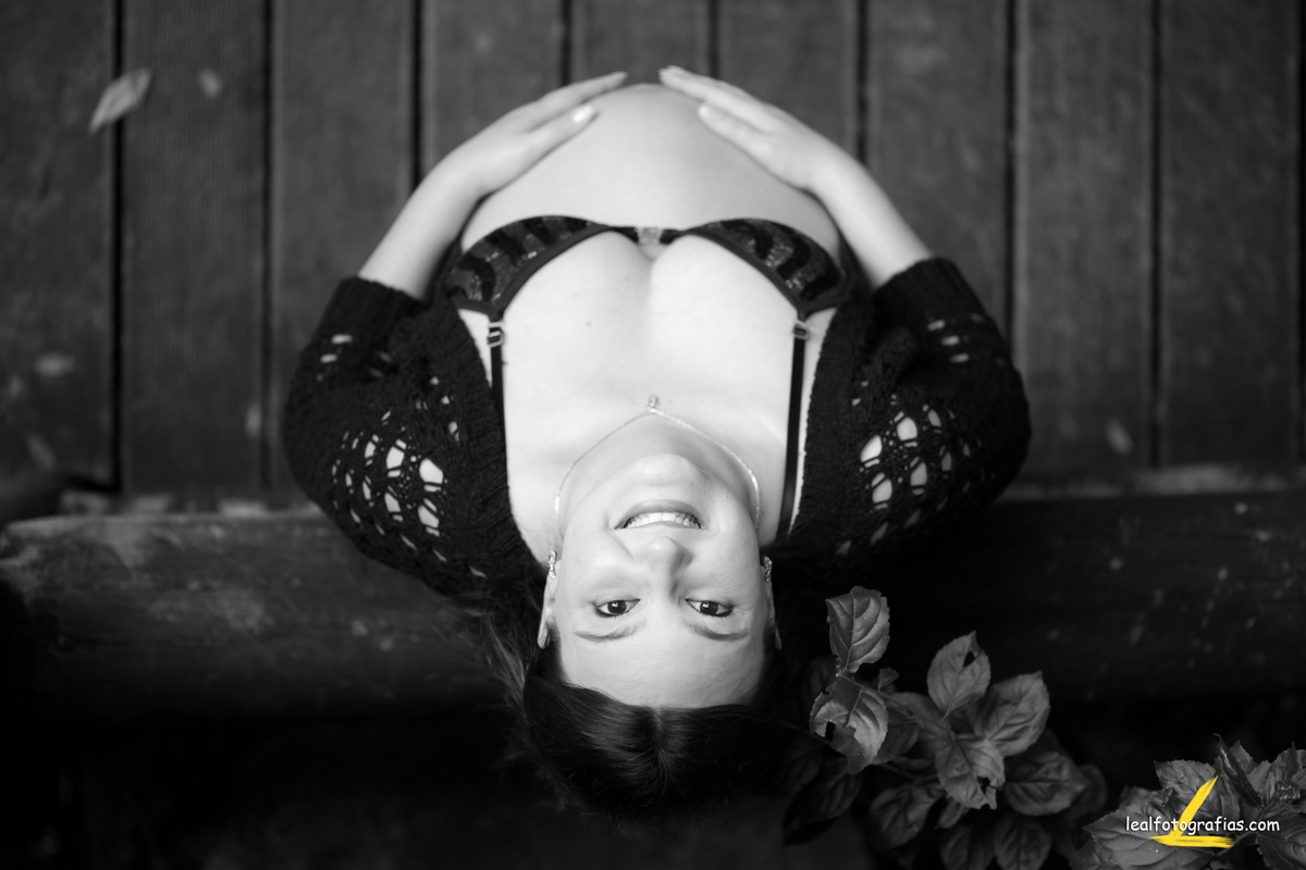 foto em perspectiva de gestante por leal fotografias