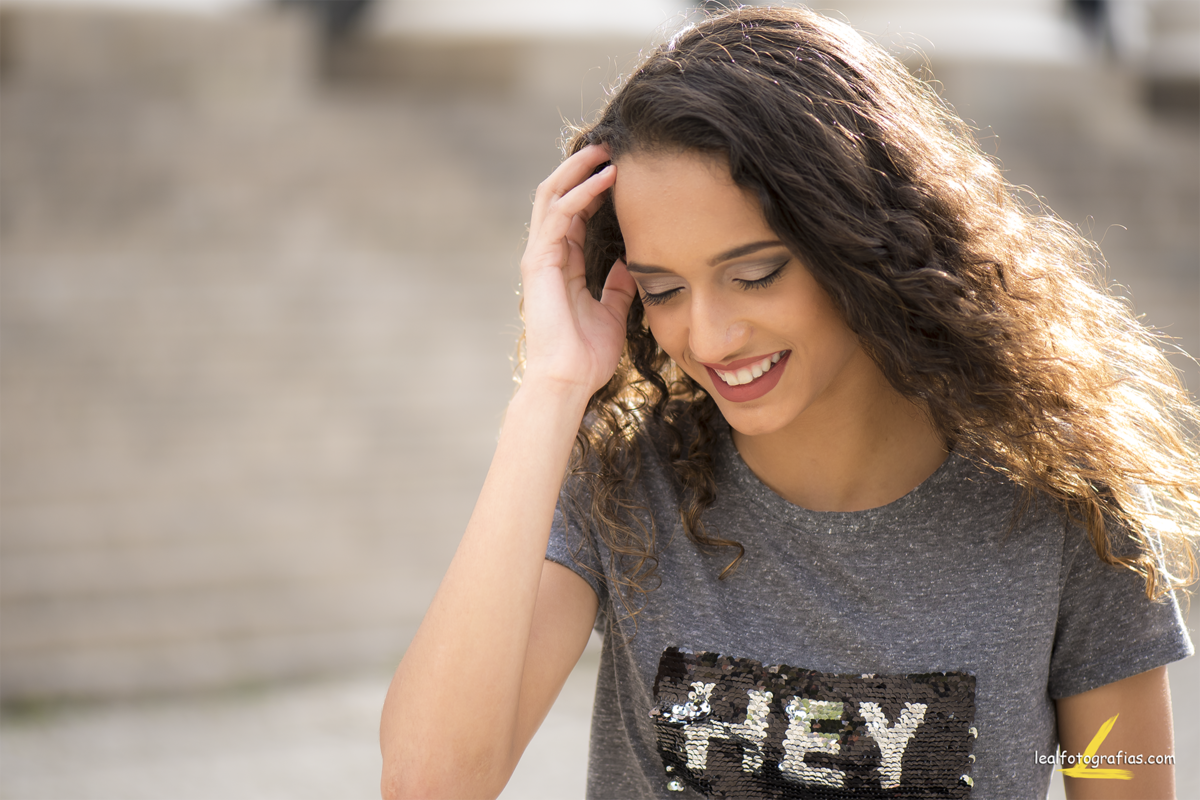 ensaio ao ar livre debutante