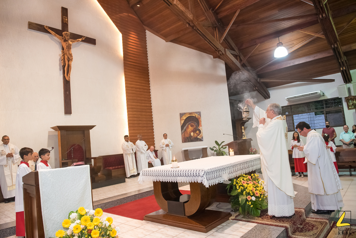 Missa de ordenação diaconal do seminarista Éder Gasgues da Silva, realizada na Paróquia São João Batista Precursor em Curitiba-PR no dia 31/01/2020.
