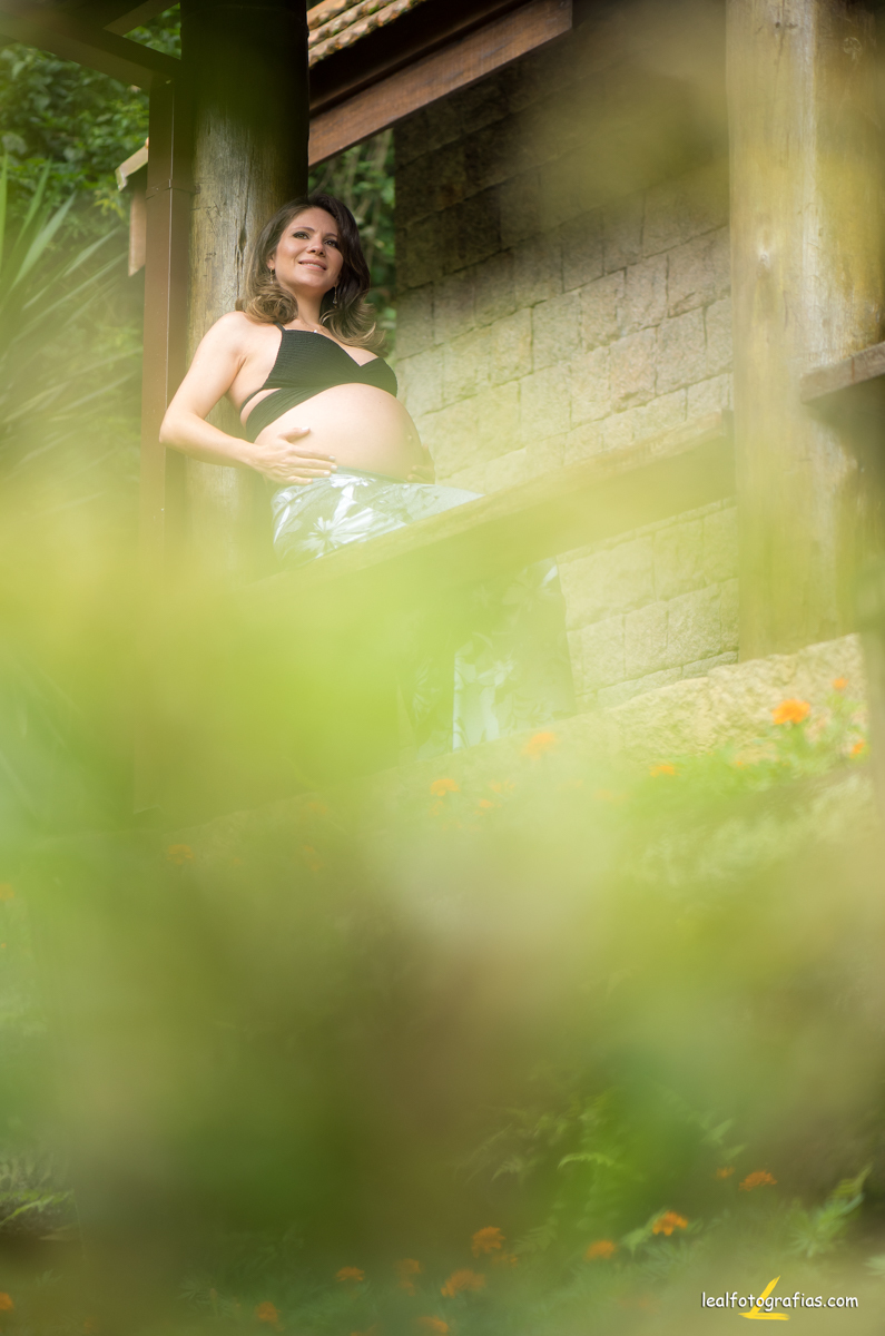 ensaio  gestante luz natural bosque do alemão 
