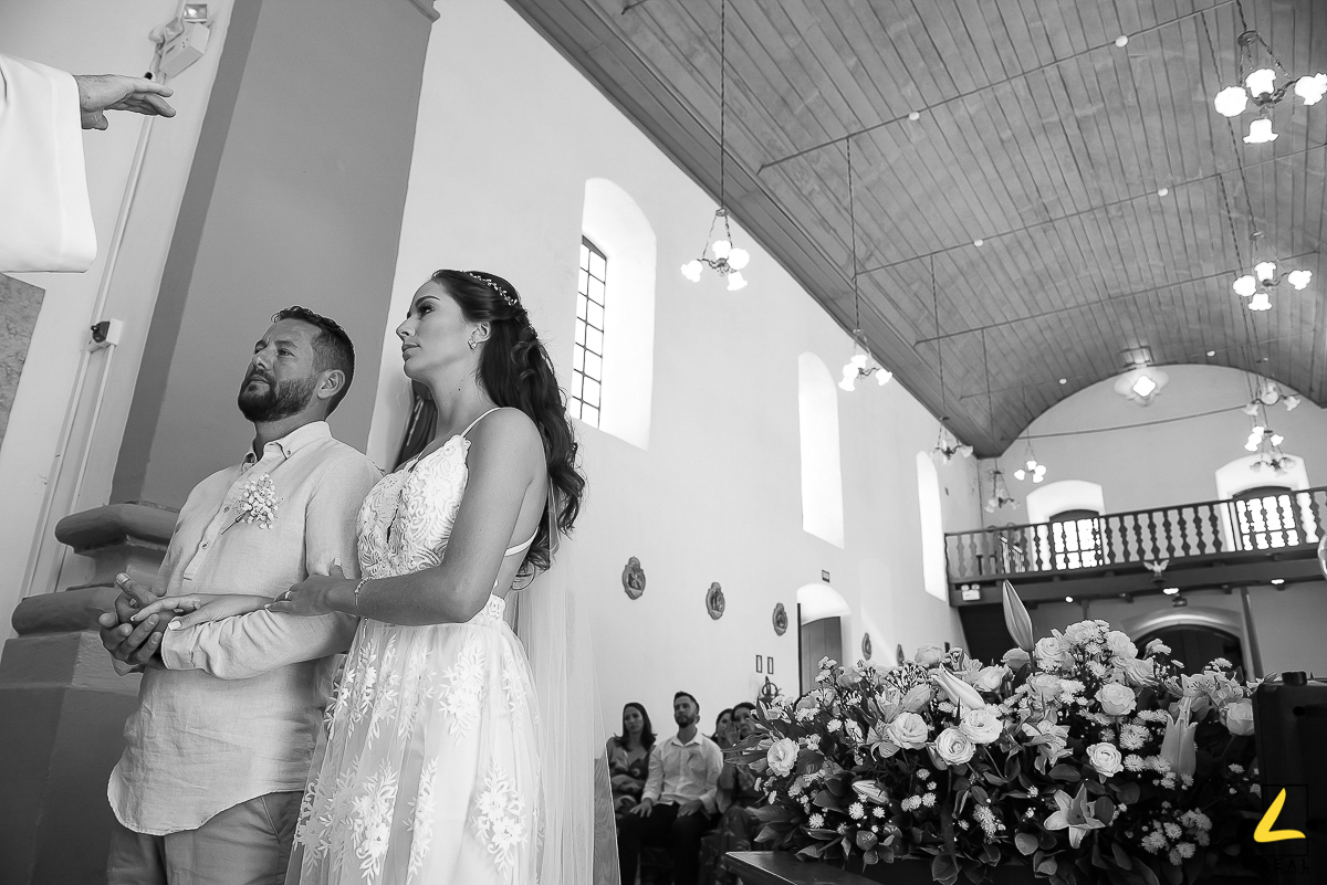 Igreja Matriz Nossa Senhora do Bom Sucesso casamento em preto e branco