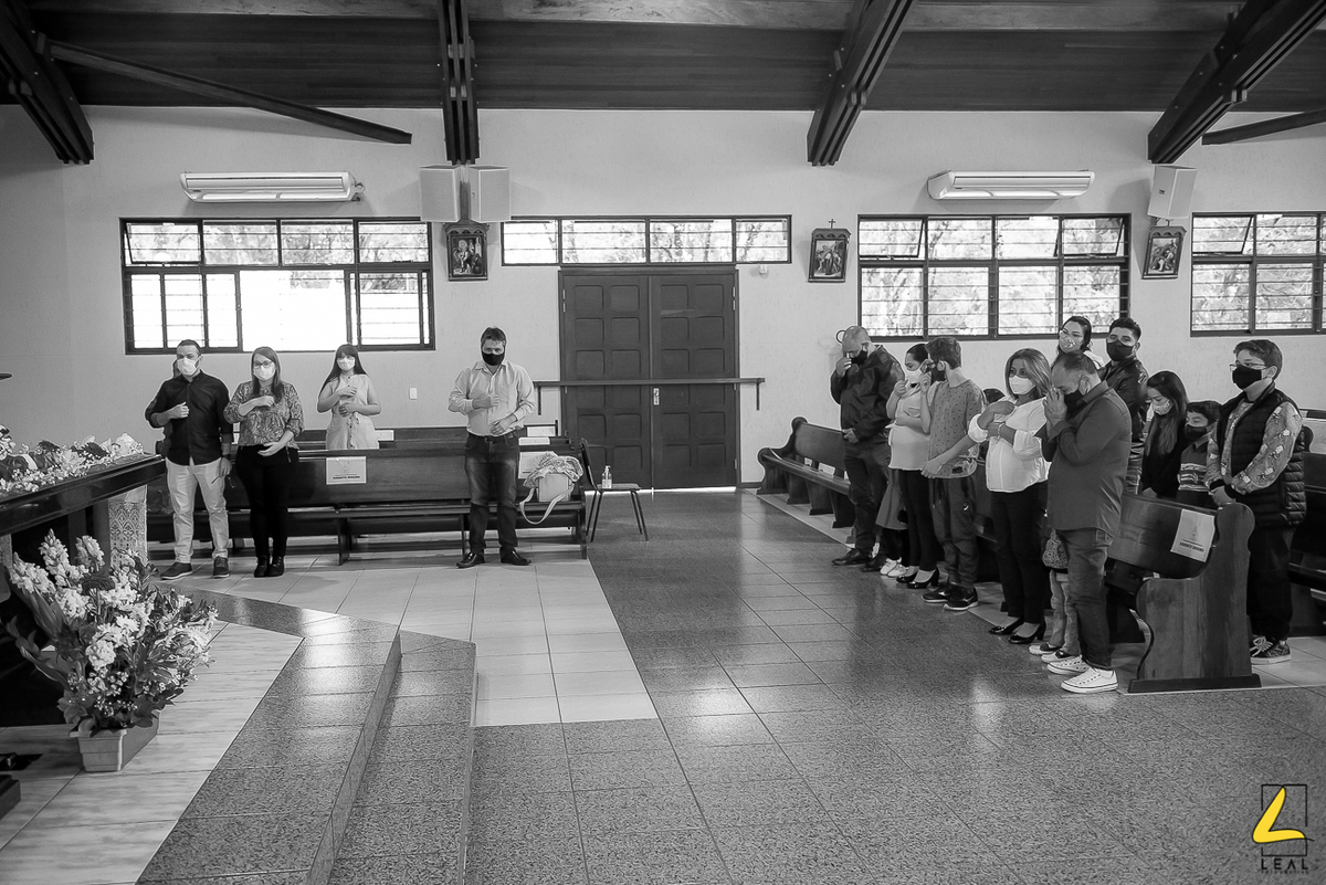 Paróquia São João Batista Precursor em Curitiba Paraná segundos todos os protocolos de segurança do COVID