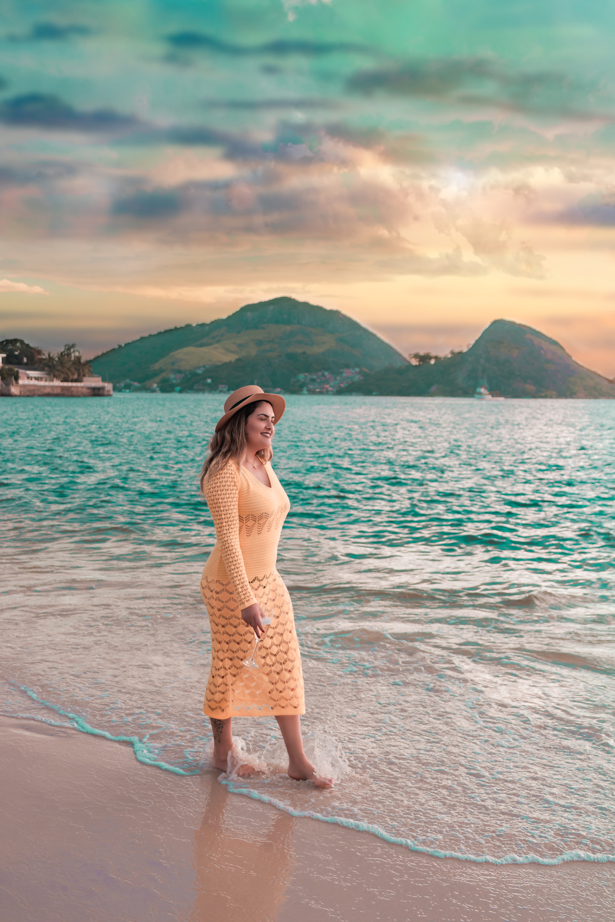 Ensaio feminino na praia