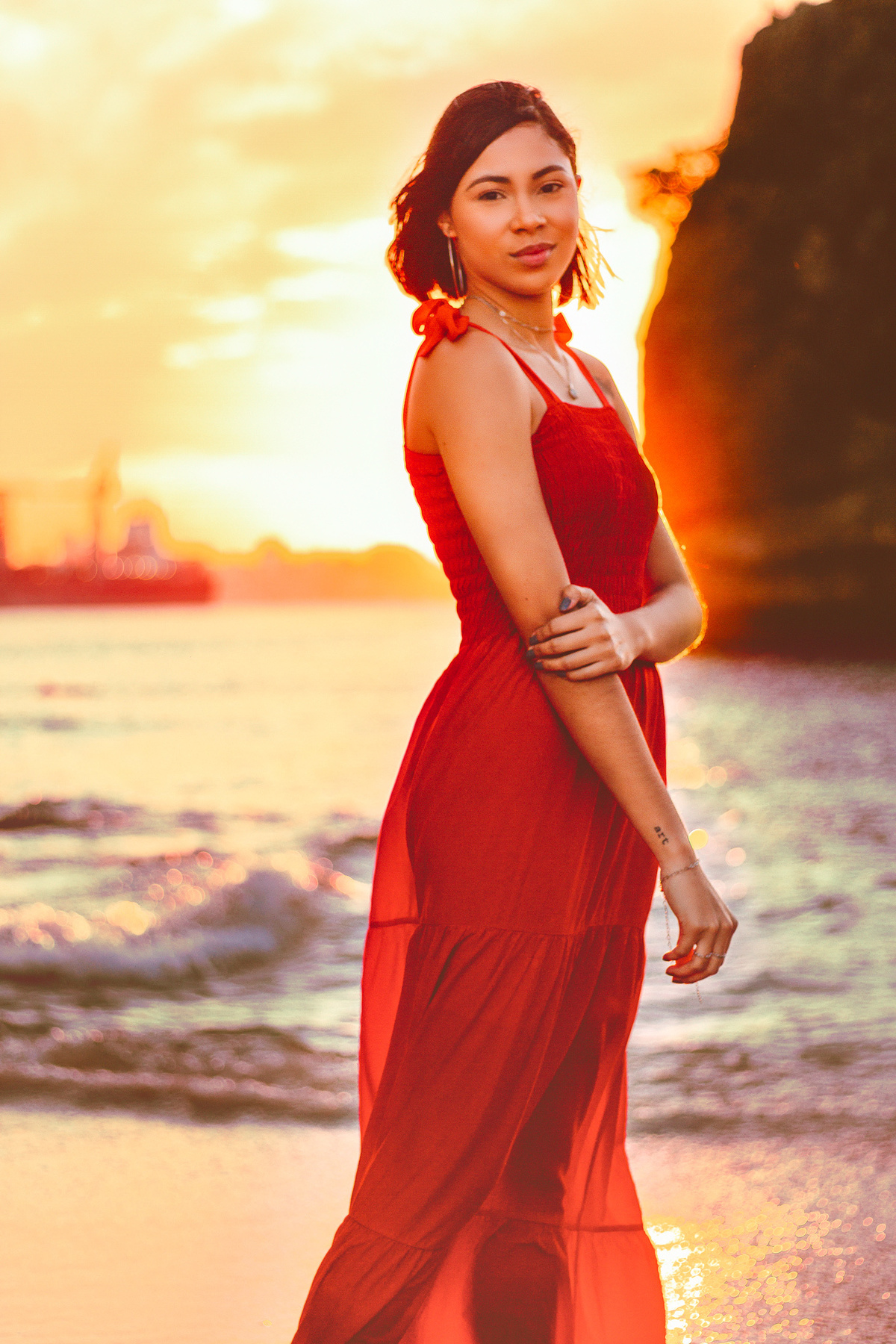 Pôr do sol na praia