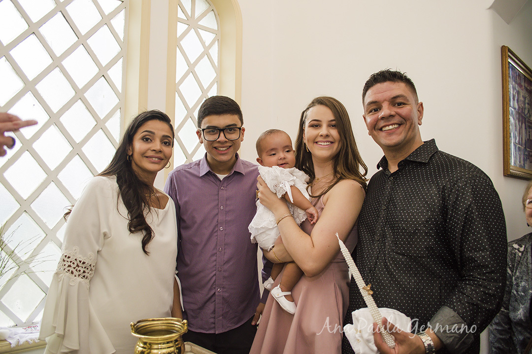 pais, padrinhos e a bebê