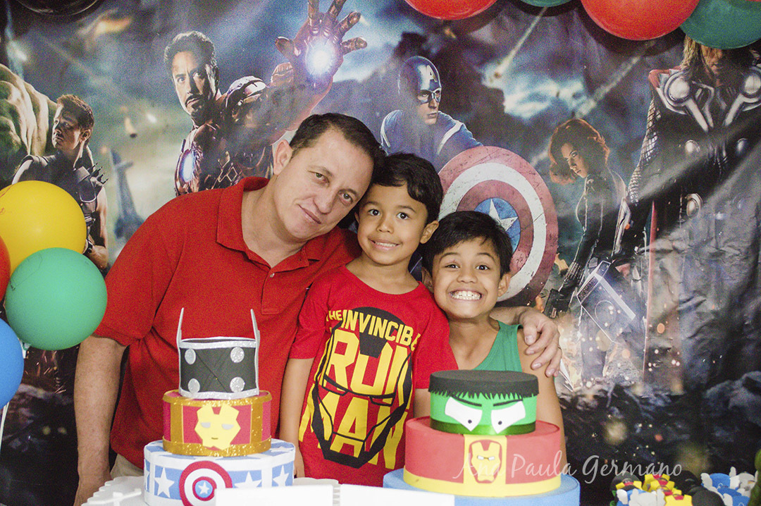 aniversário infantil - vingadores e mulher maravilha