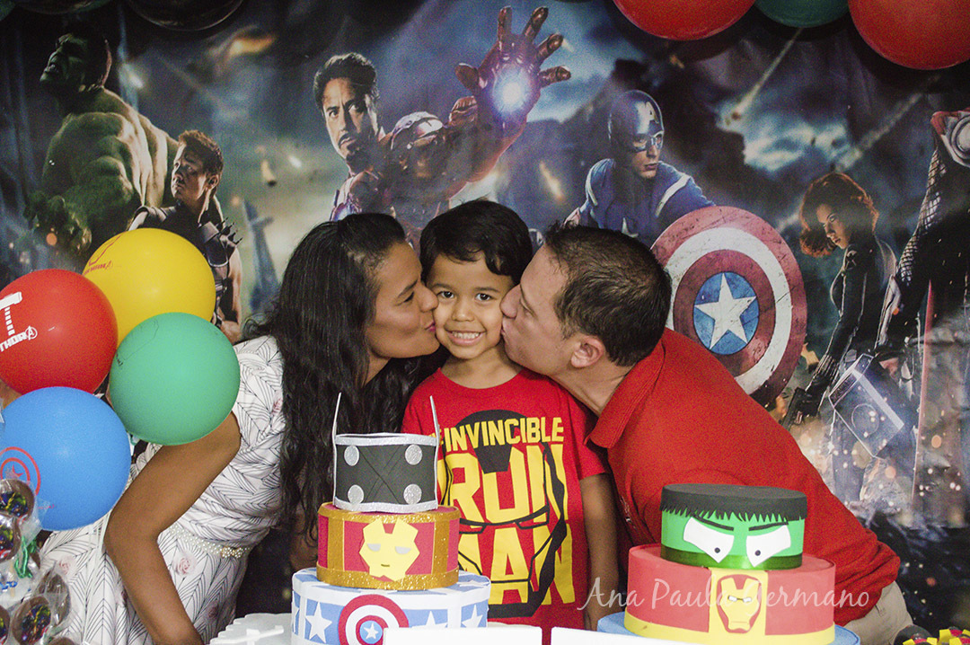aniversário infantil - vingadores e mulher maravilha