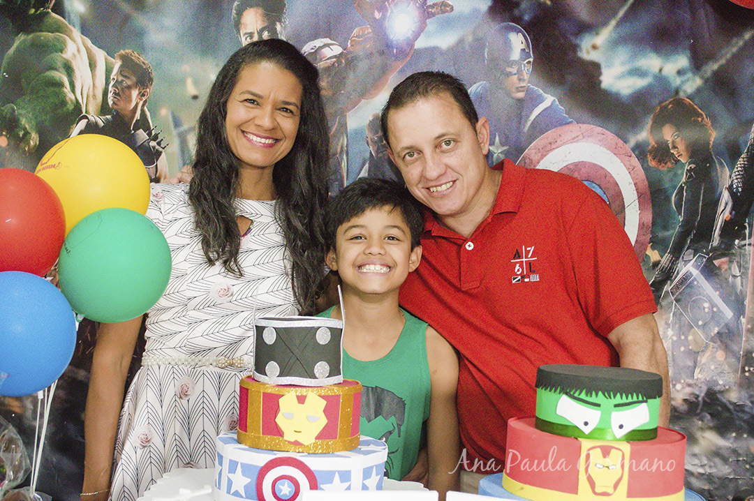 aniversário infantil - vingadores e mulher maravilha