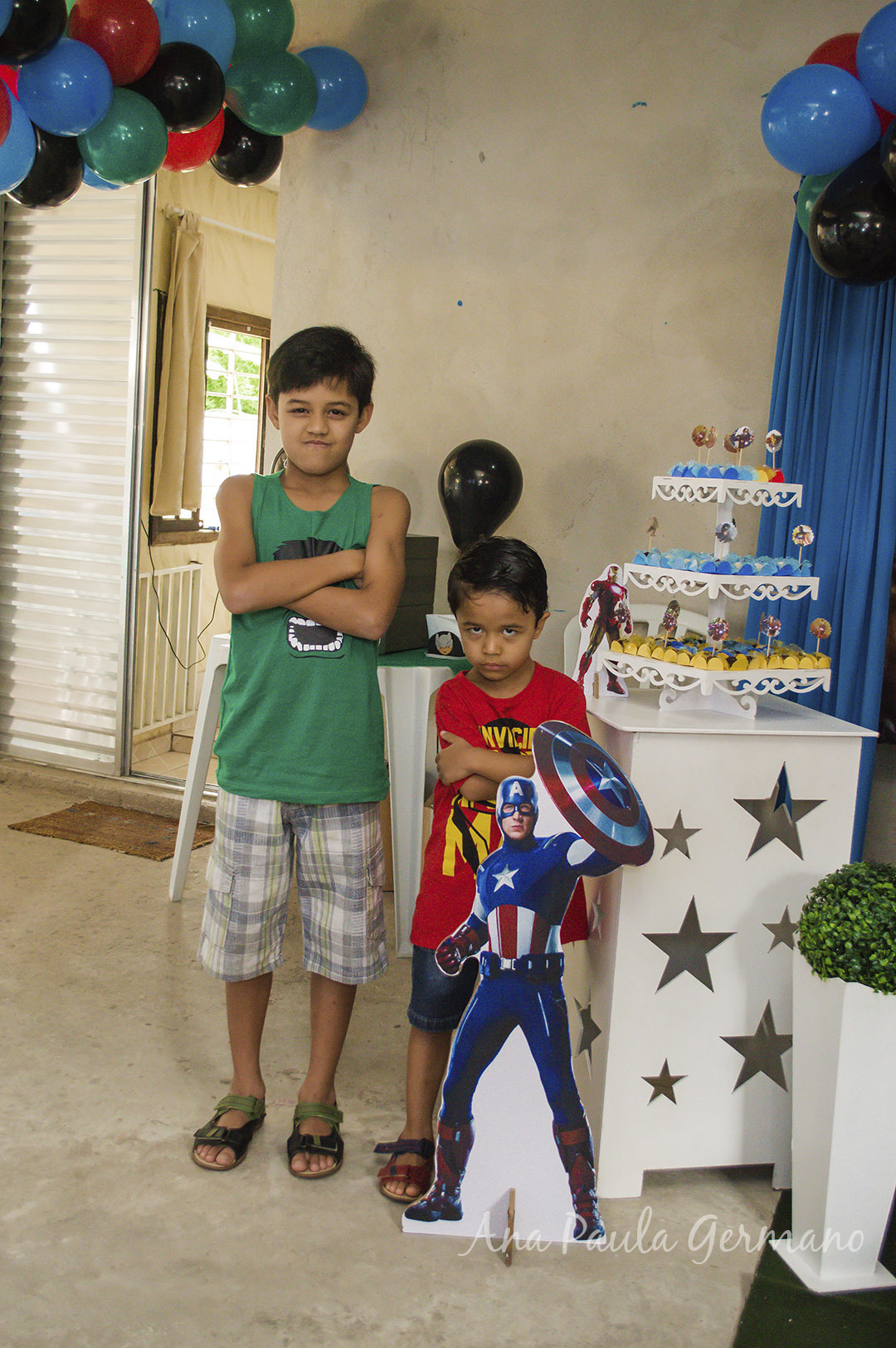 aniversário infantil - vingadores e mulher maravilha