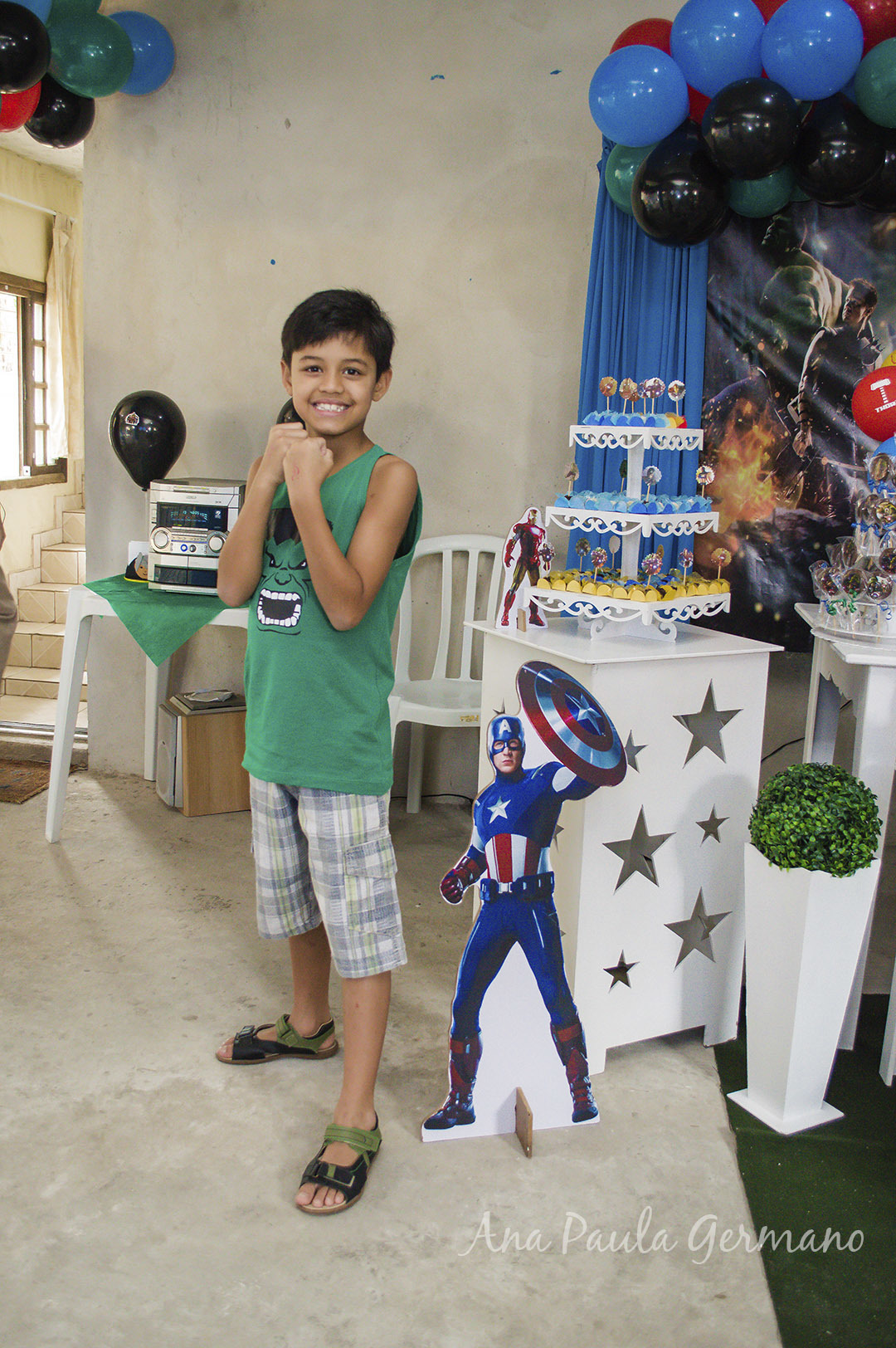 aniversário infantil - vingadores e mulher maravilha