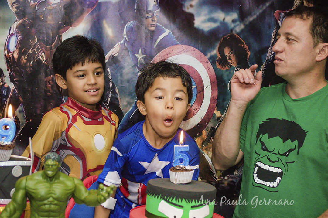 aniversário infantil - vingadores e mulher maravilha