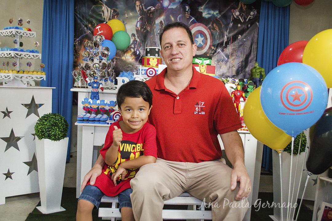 aniversário infantil - vingadores e mulher maravilha