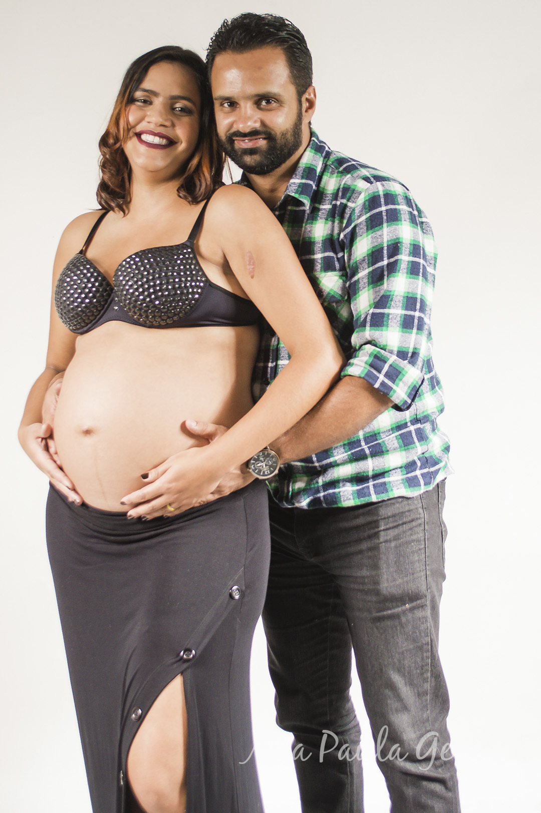 Ensaio Gestante Stúdio com irmão SP 6