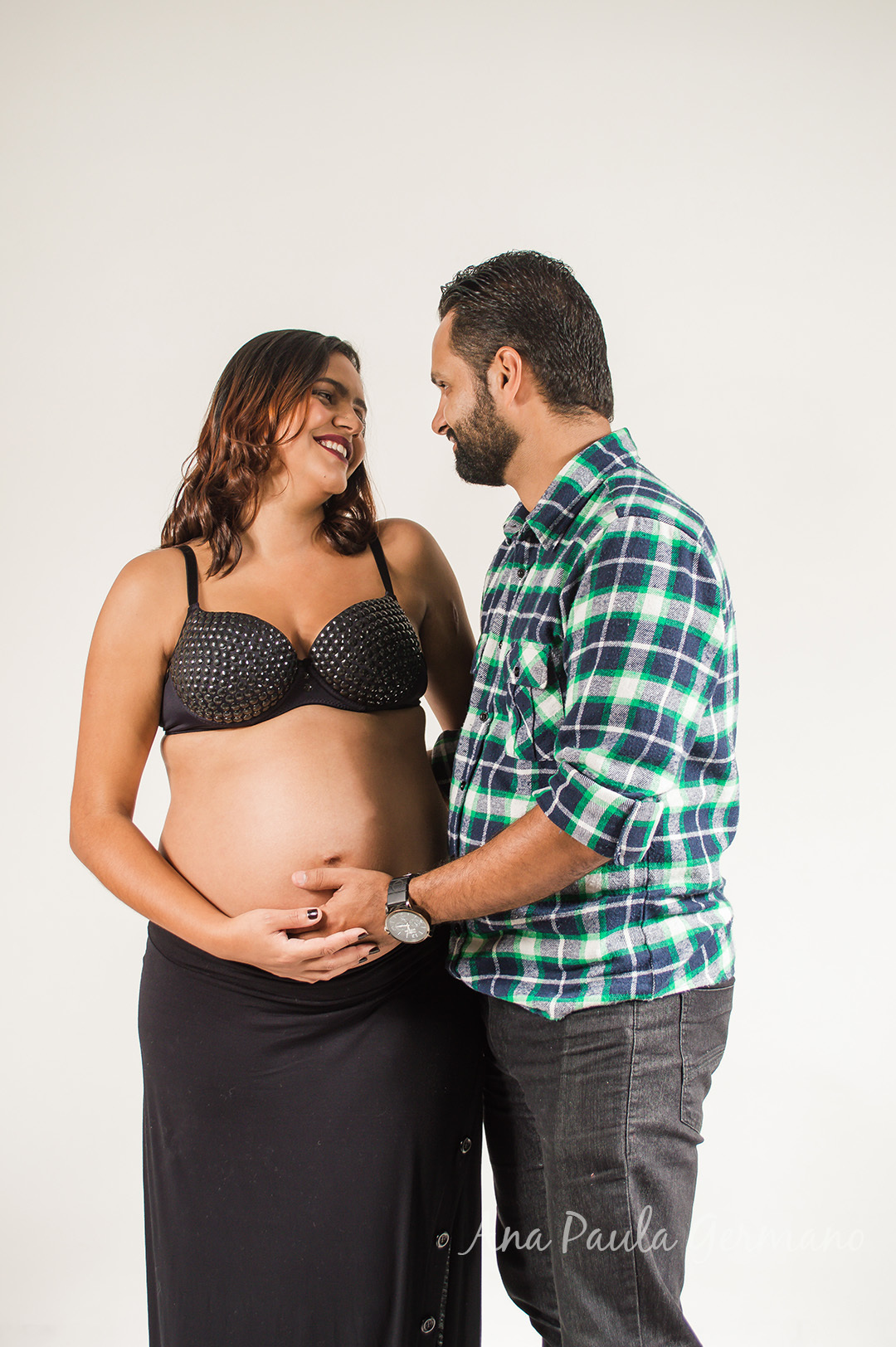 Ensaio Gestante Stúdio com irmão SP 7
