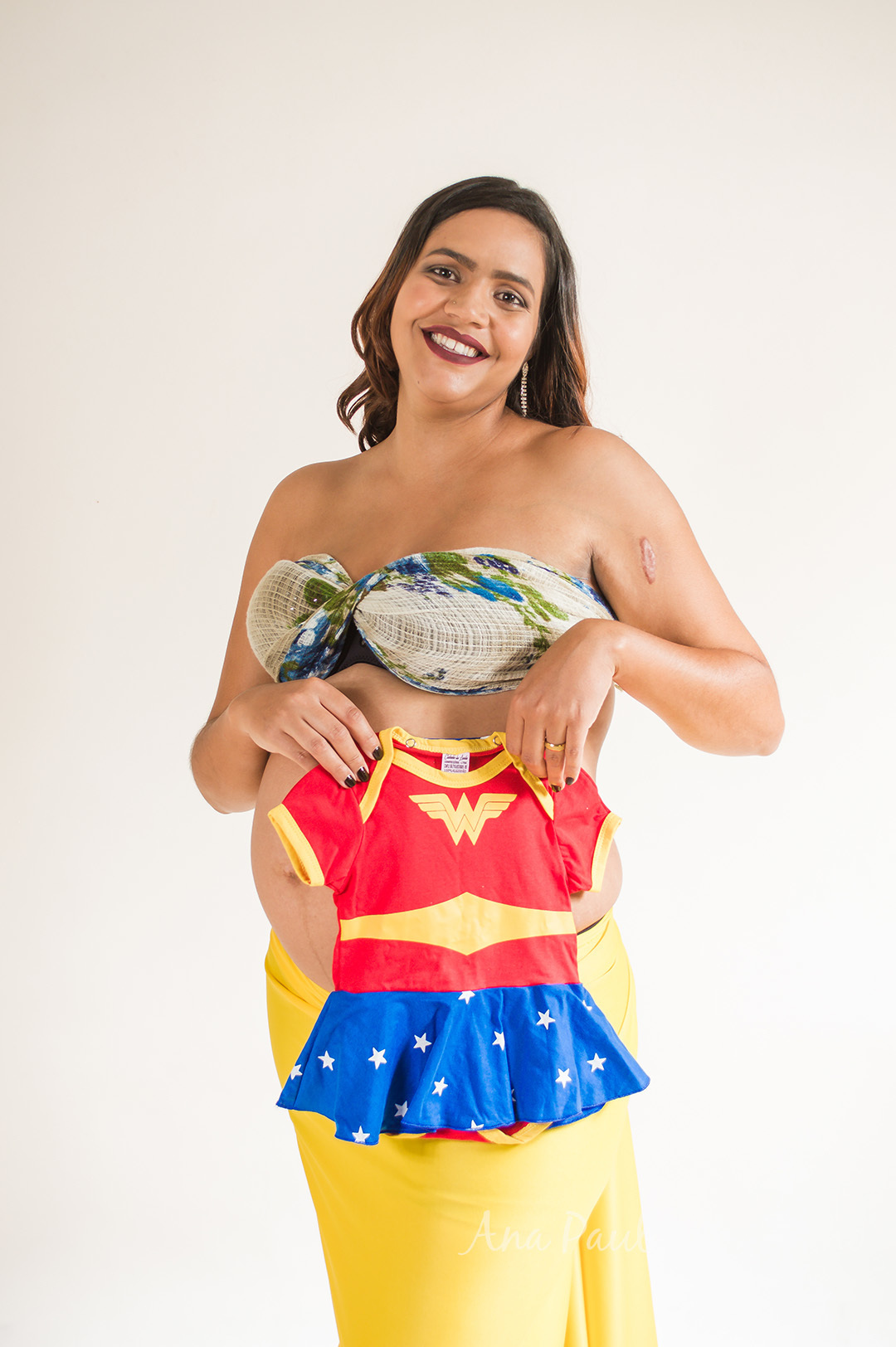 Ensaio Gestante Stúdio com irmão SP 16