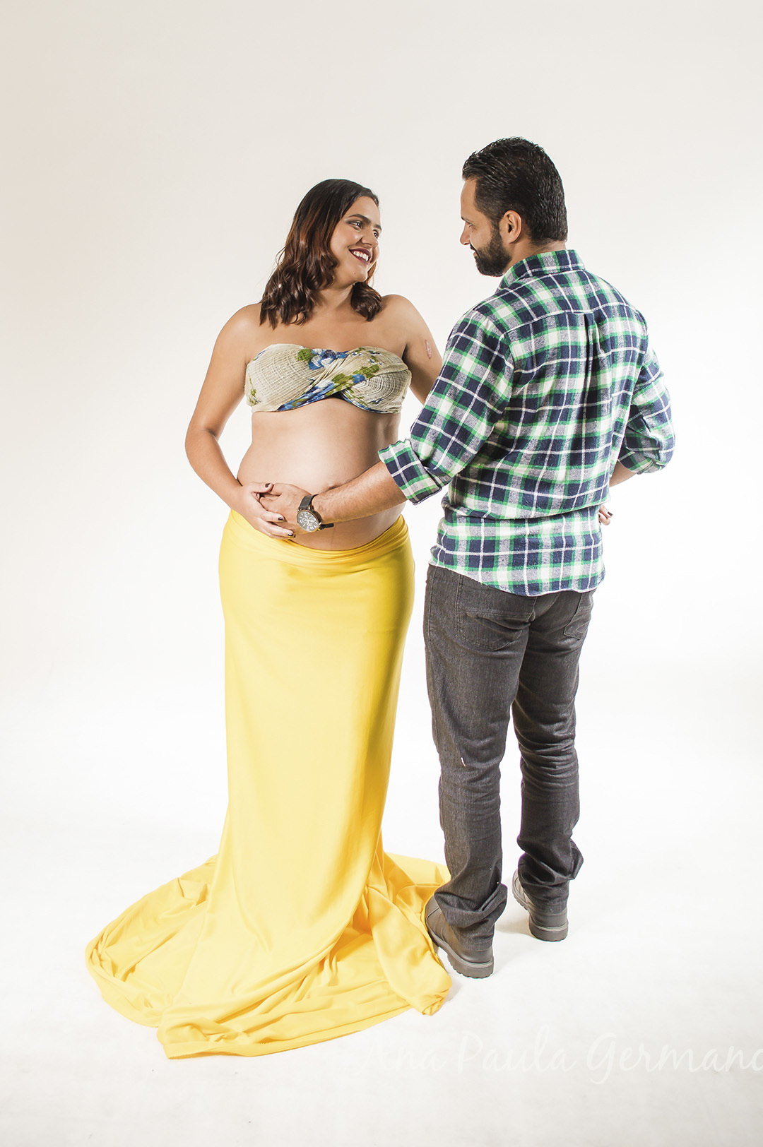 Ensaio Gestante Stúdio com irmão SP 20