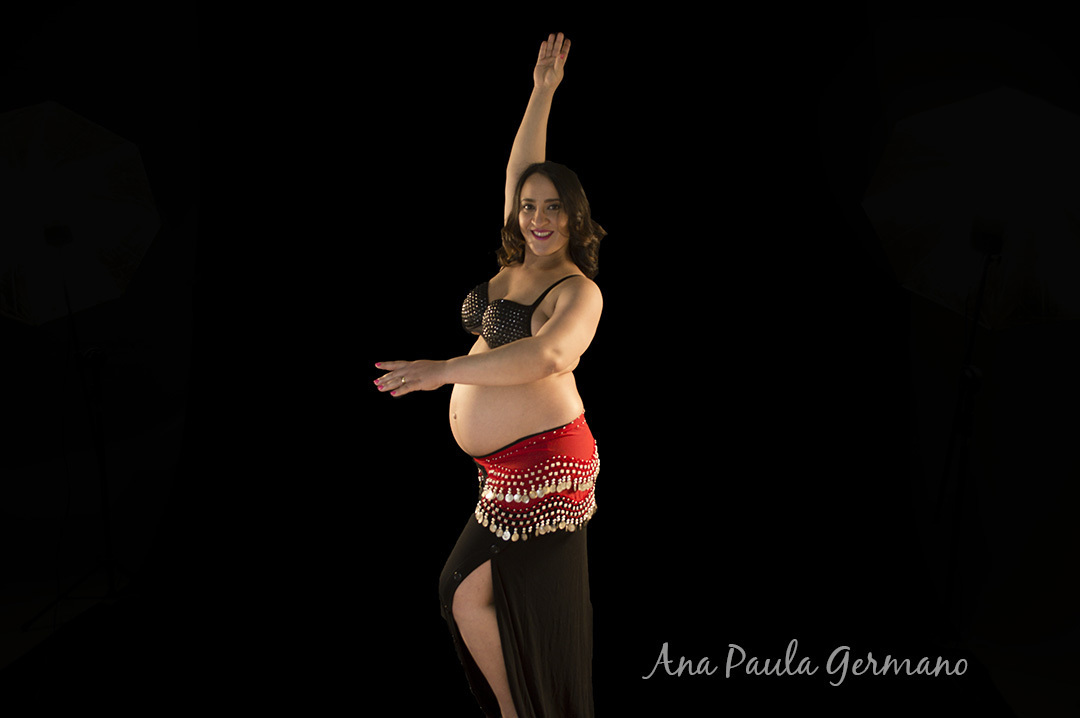 Ensaio Gestante Dança do Ventre - Estúdio São Paulo/SP 12