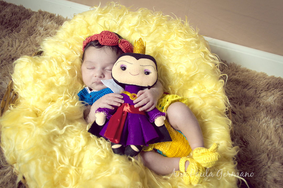 Ensaio newborn - Branca de neve